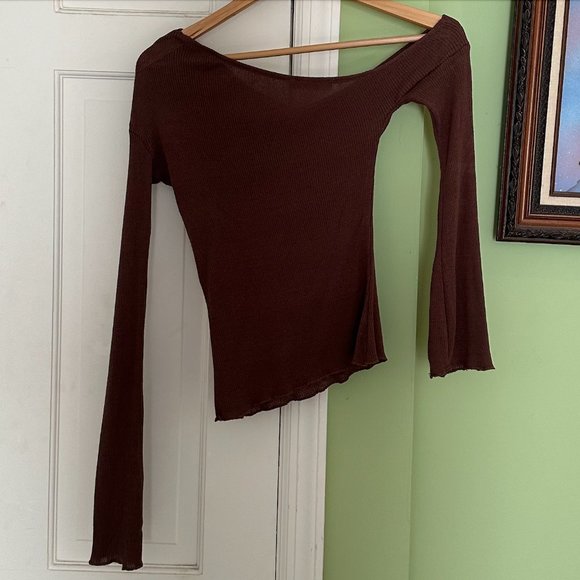 Free People Bayse Blair Top in Brown - Picture 5 of 5